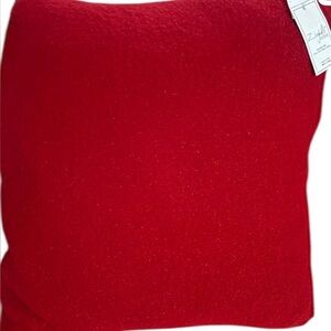 Elegant Red Throw Pillow, Italy